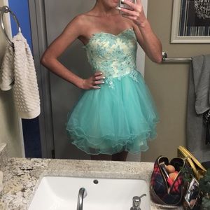 Size 4 blue homecoming dress